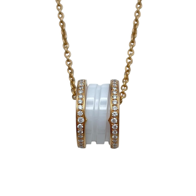 ブルガリ BVLGARI ビーゼロワンダイヤネックレス ピンクゴールド Au750 ジュエリー