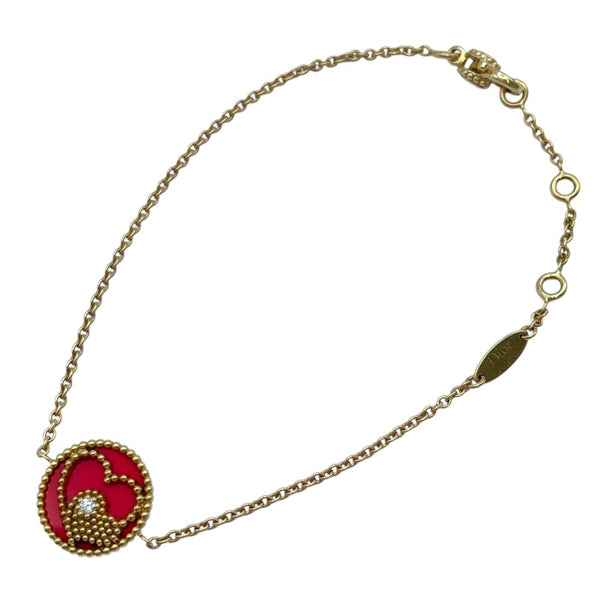 クリスチャン・ディオール Christian Dior クールハートブレスレット ゴールド Au750 ジュエリー