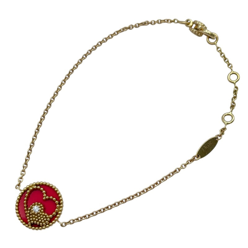 クリスチャン・ディオール Christian Dior クールハートブレスレット ゴールド Au750 ジュエリー