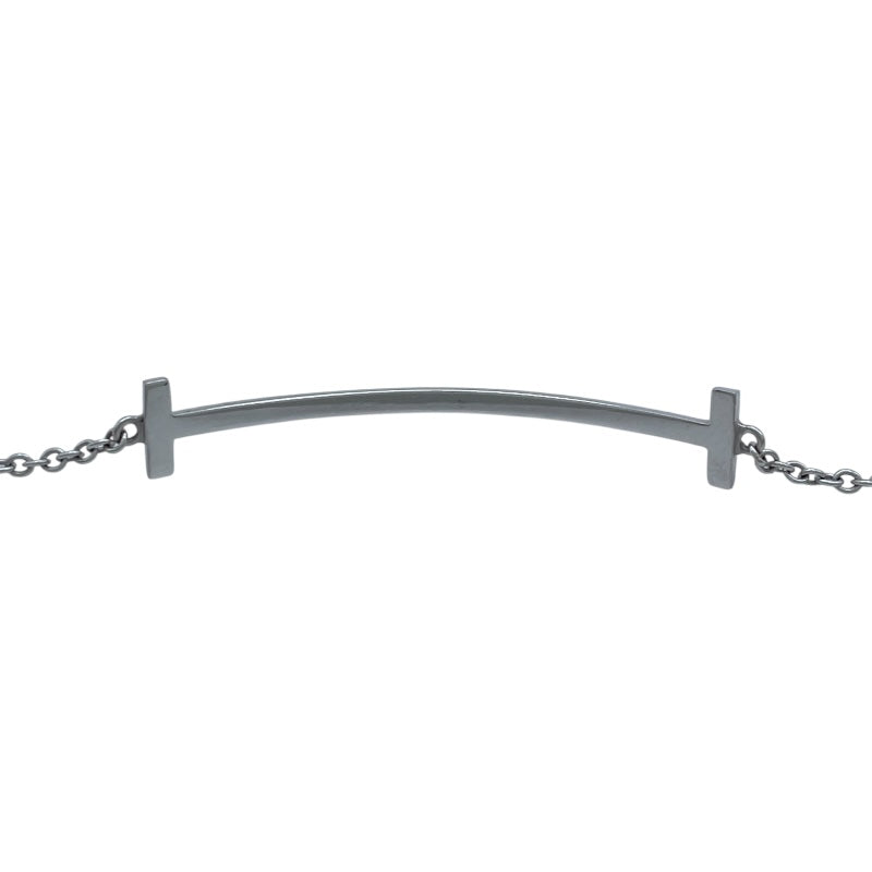 ティファニー TIFFANY＆CO Tスマイルブレスレット ホワイトゴールド Au750 ジュエリー