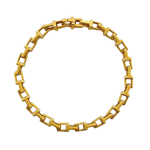 ティファニー TIFFANY＆CO Tナローチェーンブレス ゴールド Au750 ジュエリー