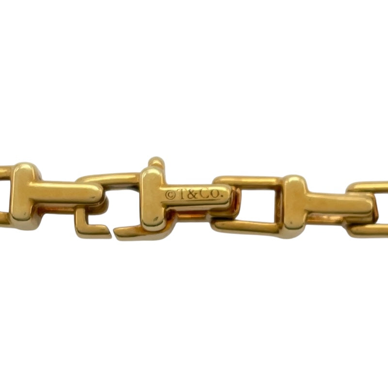 ティファニー TIFFANY＆CO Tナローチェーンブレス ゴールド Au750 ジュエリー