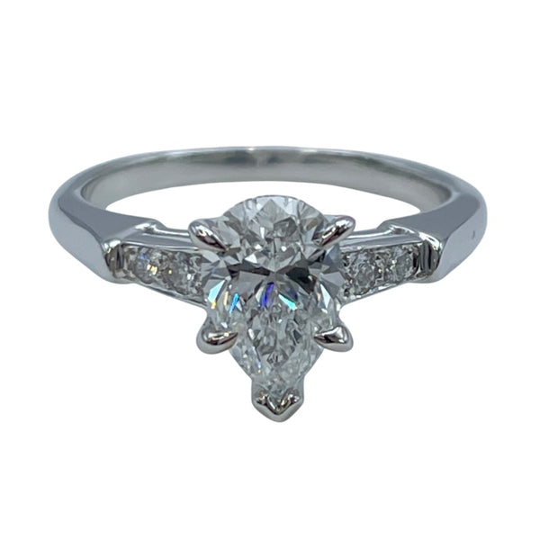 ハリーウィンストン HARRY WINSTON ペアシェイプトリストリング プラチナ Pt950 ジュエリー