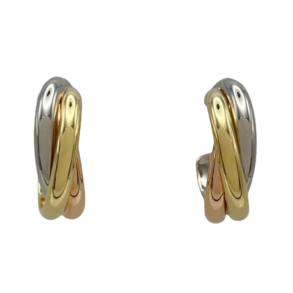 カルティエ Cartier トリニティピアス ゴールドxピンクゴールドxホワイトゴールド 750 ジュエリー