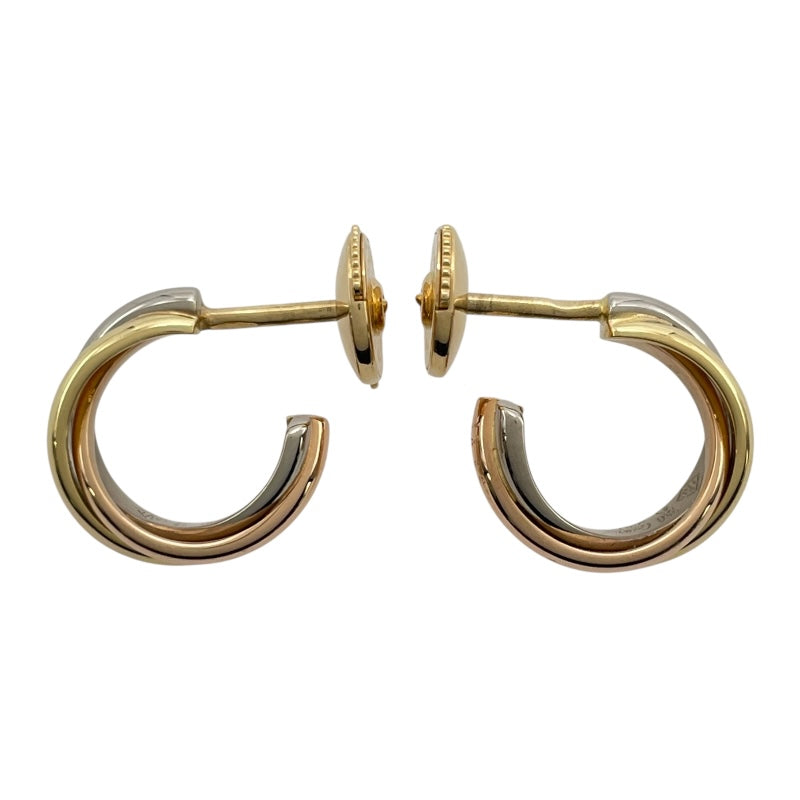 カルティエ Cartier トリニティピアス ゴールドxピンクゴールドxホワイトゴールド 750 ジュエリー