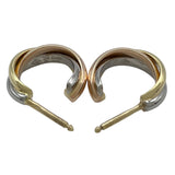 カルティエ Cartier トリニティピアス ゴールドxピンクゴールドxホワイトゴールド 750 ジュエリー