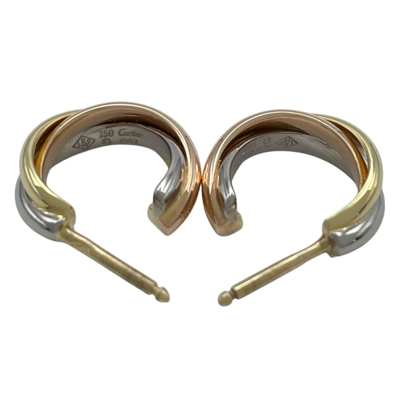 カルティエ Cartier トリニティピアス ゴールドxピンクゴールドxホワイトゴールド 750 ジュエリー