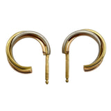 カルティエ Cartier トリニティピアス ゴールドxピンクゴールドxホワイトゴールド 750 ジュエリー