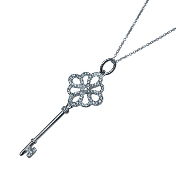 ティファニー TIFFANY＆CO ノットキーネックレス ホワイトゴールド
