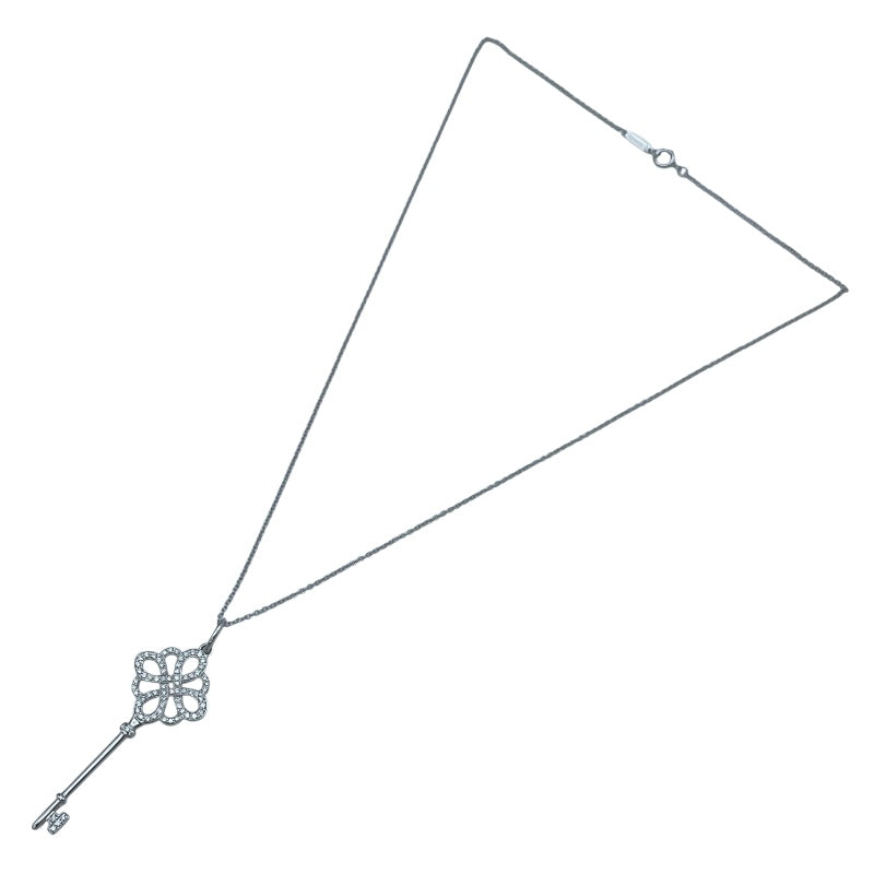 ティファニー TIFFANY＆CO ノットキーネックレス ホワイトゴールド Au750 ジュエリー