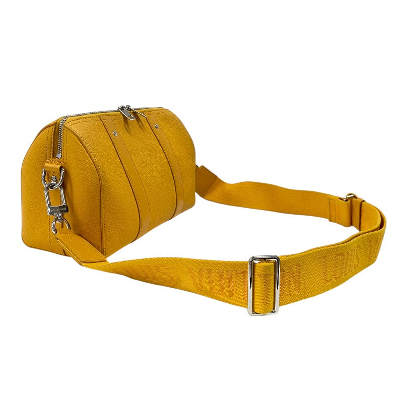 ルイ・ヴィトン LOUIS VUITTON シティキーポル LVアエログラム M21438 サフラン レザー メンズ ショルダーバッグ