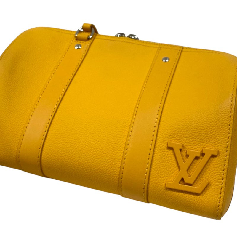 ルイ・ヴィトン LOUIS VUITTON シティキーポル LVアエログラム M21438 サフラン レザー メンズ ショルダーバッグ