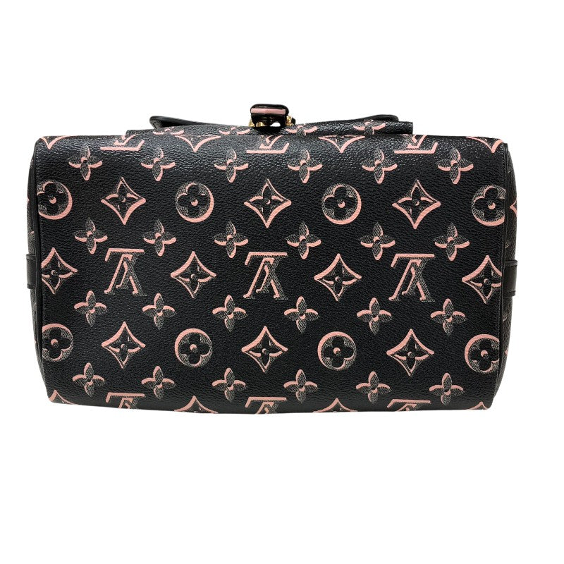 ルイ・ヴィトン LOUIS VUITTON スピーディ・バンドリエール25 2wayショルダーバッグ M20852 ブラック/ピンク ゴールド金具 モノグラムPVCコーティングキャンバス モノグラム・フォール・フォーユー レディース ボストンバッグ