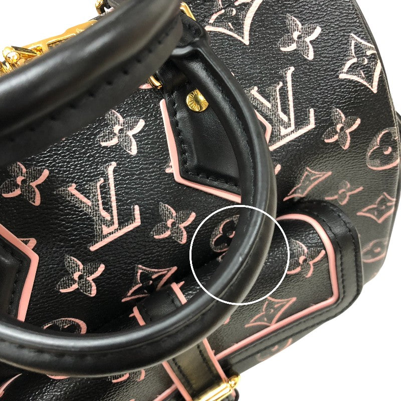 ルイ・ヴィトン LOUIS VUITTON スピーディ・バンドリエール25 2wayショルダーバッグ M20852 ブラック/ピンク ゴールド金具 モノグラムPVCコーティングキャンバス モノグラム・フォール・フォーユー レディース ボストンバッグ