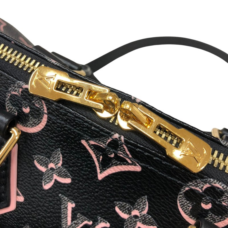 ルイ・ヴィトン LOUIS VUITTON スピーディ・バンドリエール25 2wayショルダーバッグ M20852 ブラック/ピンク ゴールド金具 モノグラムPVCコーティングキャンバス モノグラム・フォール・フォーユー レディース ボストンバッグ