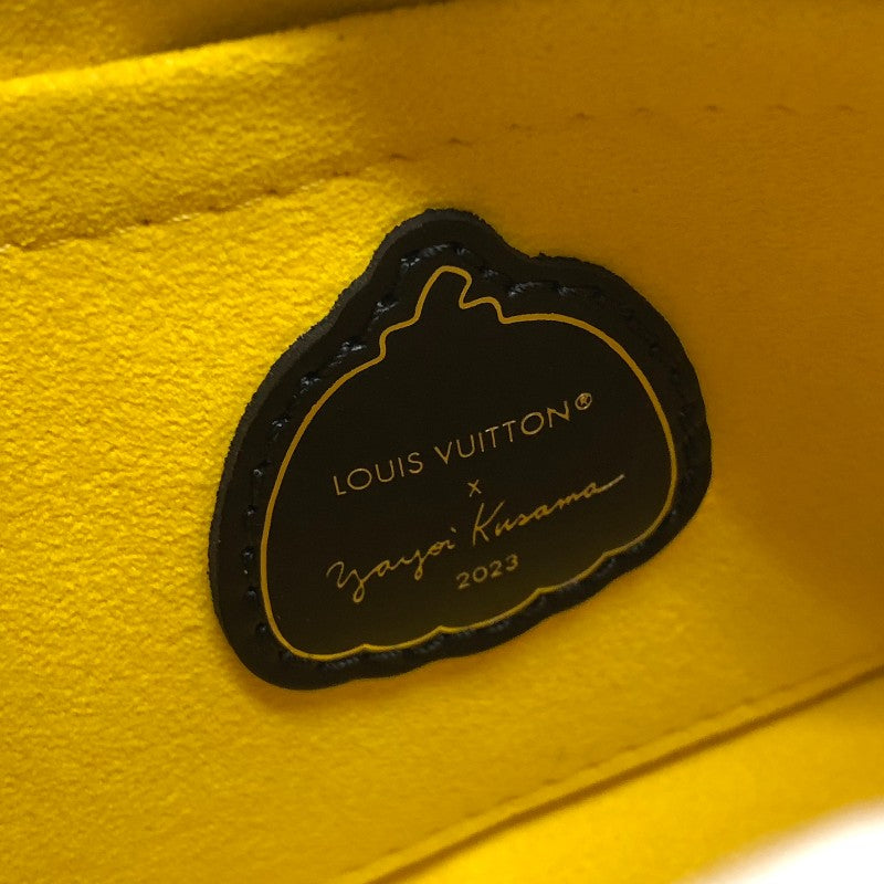 ルイ・ヴィトン LOUIS VUITTON マレリーニ 草間彌生コラボ M21702 ジョーヌ シルバー金具 エピレザー レディース ショルダーバッグ