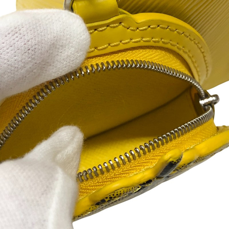 ルイ・ヴィトン LOUIS VUITTON マレリーニ 草間彌生コラボ M21702 ジョーヌ シルバー金具 エピレザー レディース ショルダーバッグ