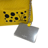 ルイ・ヴィトン LOUIS VUITTON マレリーニ 草間彌生コラボ M21702 ジョーヌ シルバー金具 エピレザー レディース ショルダーバッグ