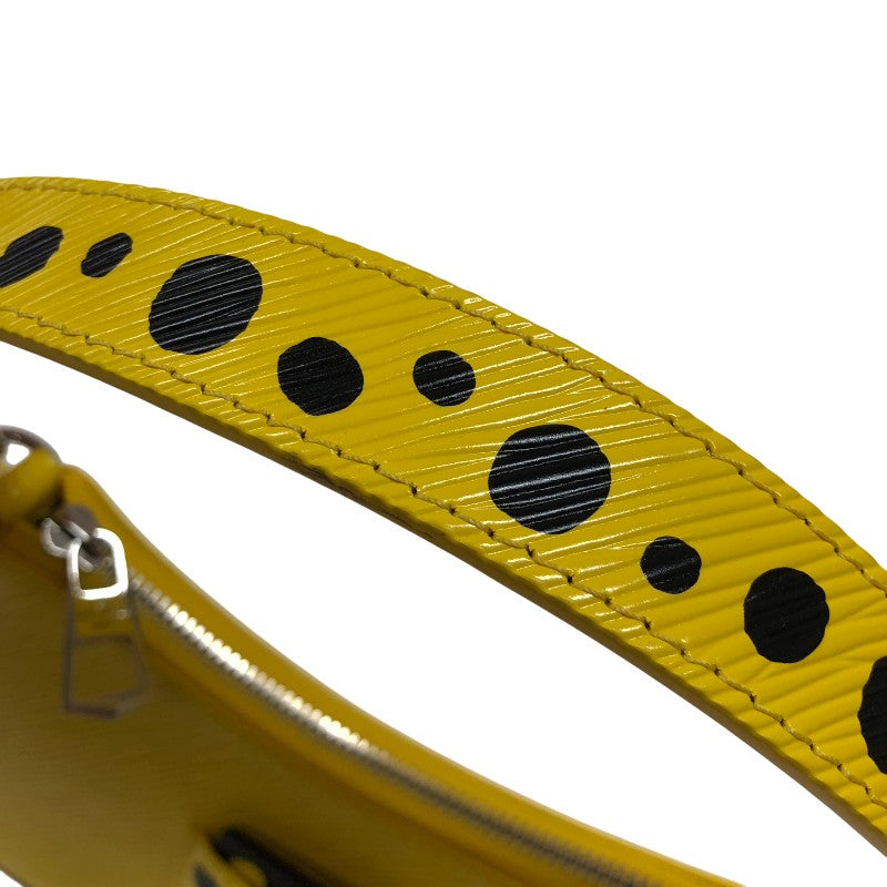 ルイ・ヴィトン LOUIS VUITTON マレリーニ 草間彌生コラボ M21702 ジョーヌ シルバー金具 エピレザー レディース ショルダーバッグ