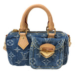 ルイ・ヴィトン LOUIS VUITTON ナノ スピーディ M82950 モノグラム デニム モノグラム デニム レディース ハンドバッグ