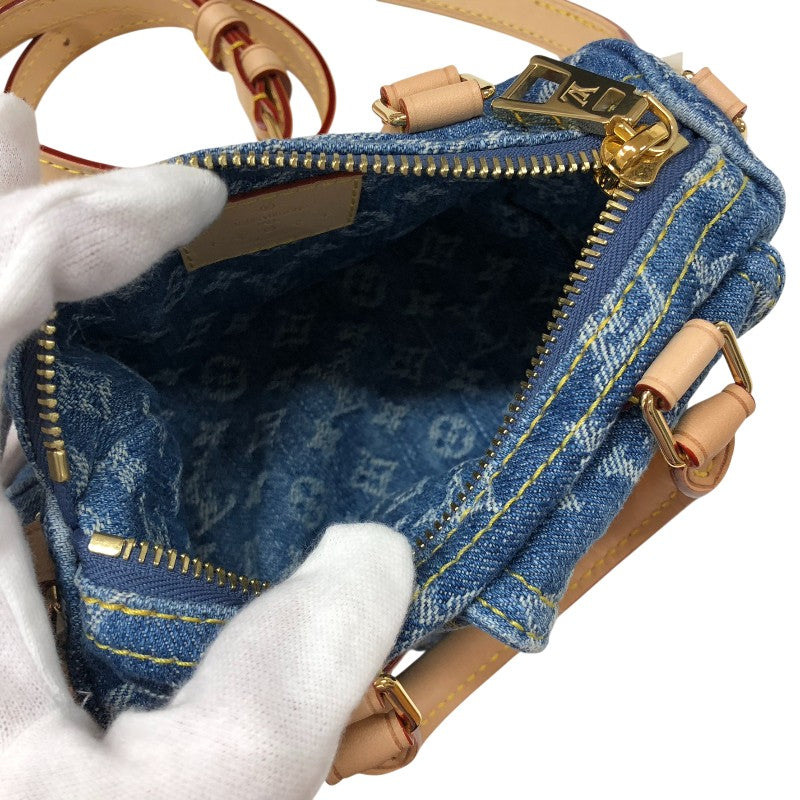 ルイ・ヴィトン LOUIS VUITTON ナノ スピーディ M82950 モノグラム デニム モノグラム デニム レディース ハンドバッグ