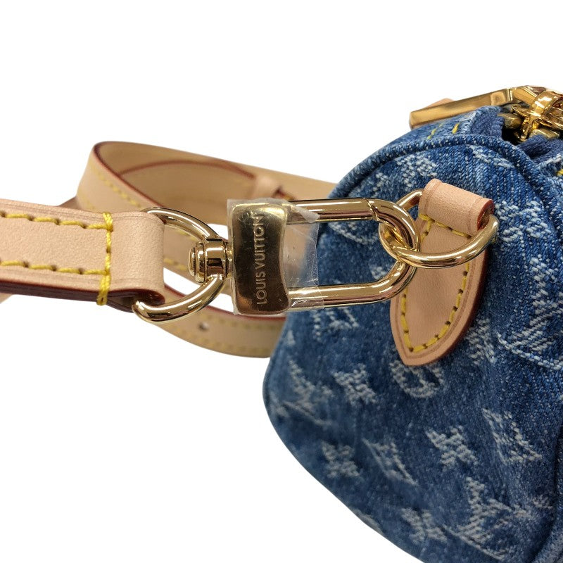 ルイ・ヴィトン LOUIS VUITTON ナノ スピーディ M82950 モノグラム デニム モノグラム デニム レディース ハンドバッグ