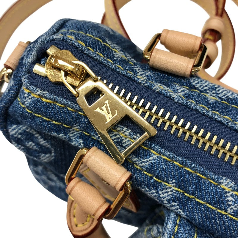 ルイ・ヴィトン LOUIS VUITTON ナノ スピーディ M82950 モノグラム デニム モノグラム デニム レディース ハンドバッグ