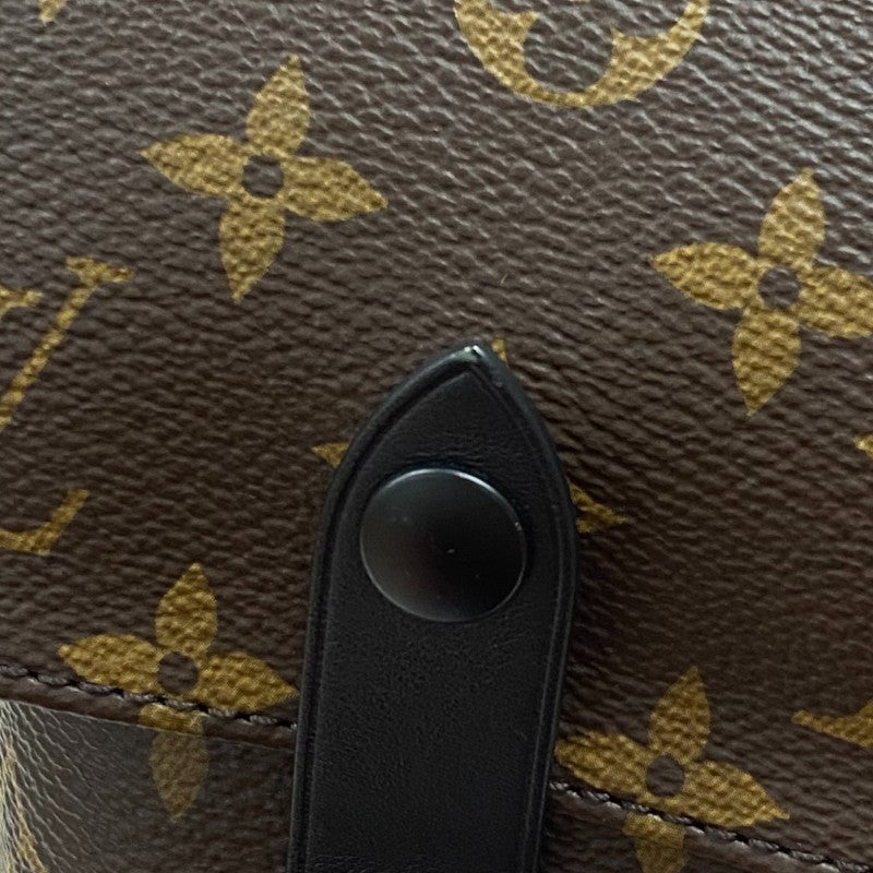 ルイ・ヴィトン LOUIS VUITTON クリストファーMM M43735 ブラウン モノグラム・マカサー メンズ リュック・デイパック