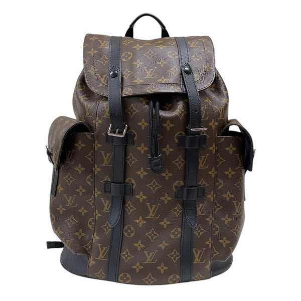 ルイ・ヴィトン LOUIS VUITTON クリストファーMM M43735 ブラウン モノグラム・マカサー メンズ リュック・デイパック