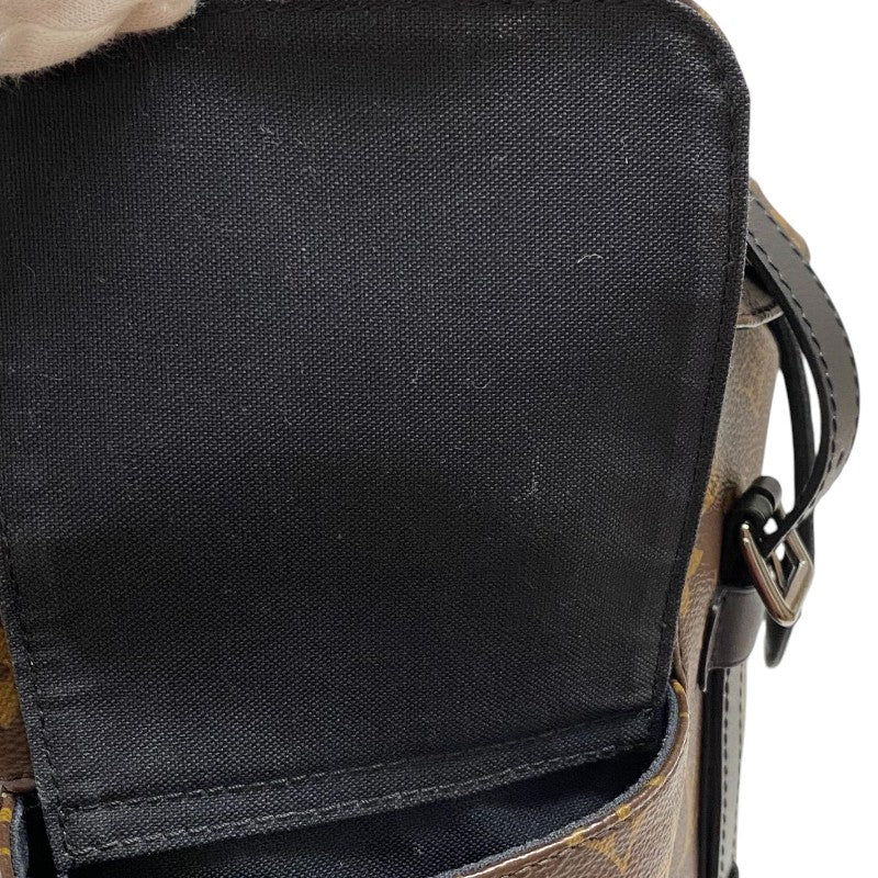 ルイ・ヴィトン LOUIS VUITTON クリストファーMM M43735 ブラウン モノグラム・マカサー メンズ リュック・デイパック