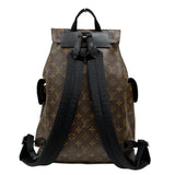 ルイ・ヴィトン LOUIS VUITTON クリストファーMM M43735 ブラウン モノグラム・マカサー メンズ リュック・デイパック