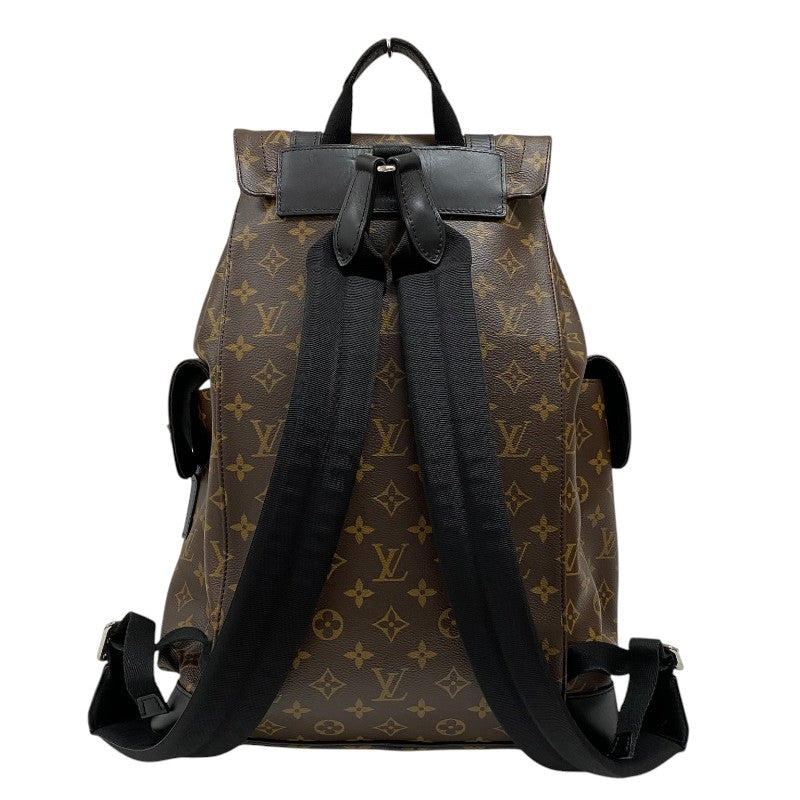 ルイ・ヴィトン LOUIS VUITTON クリストファーMM M43735 ブラウン モノグラム・マカサー メンズ リュック・デイパック