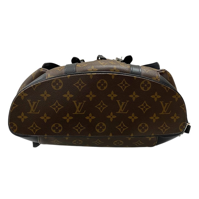 ルイ・ヴィトン LOUIS VUITTON クリストファーMM M43735 ブラウン モノグラム・マカサー メンズ リュック・デイパック