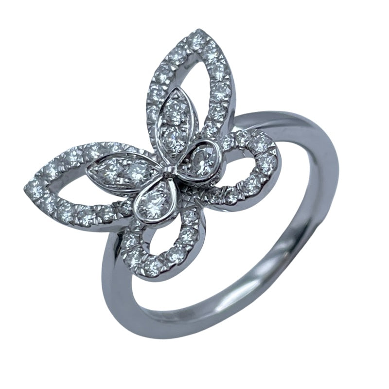 グラフ GRAFF バタフライシルエットミニリング ホワイトゴールド Au750 ジュエリー