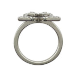 グラフ GRAFF バタフライシルエットミニリング ホワイトゴールド Au750 ジュエリー