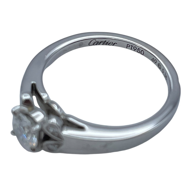 カルティエ Cartier バレリーナソリティアダイヤリング プラチナ Pt950 ジュエリー