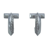 ティファニー TIFFANY＆CO Tワンフープピアス ホワイトゴールド Au750 ジュエリー