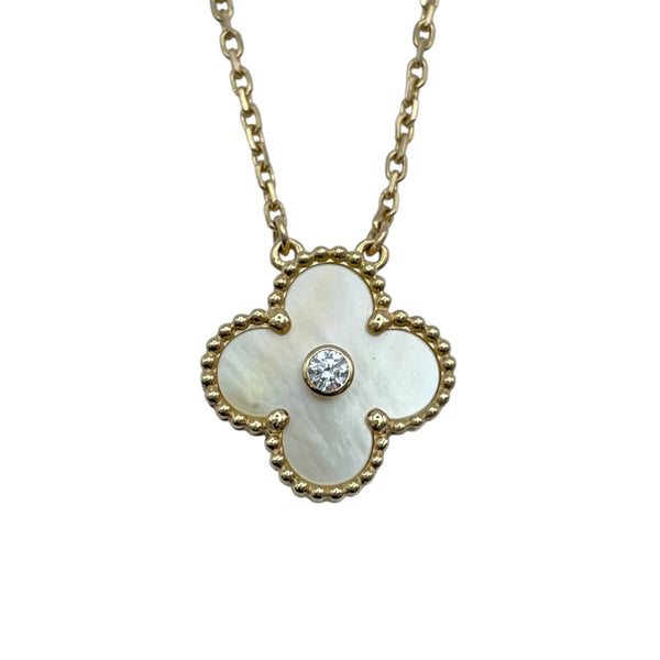 ヴァンクリーフ＆アーペル Van Cleef & Arpels ヴィンテージアルハンブラネックレス ゴールド Au750 ジュエリー