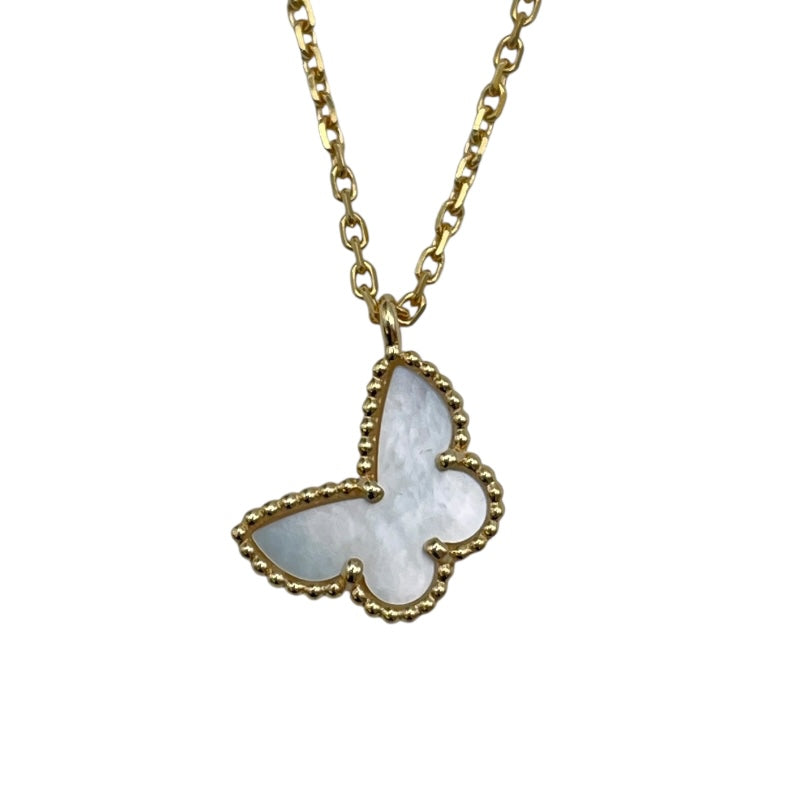 ヴァンクリーフ＆アーペル Van Cleef & Arpels スウィートアルハンブラパピヨンネックレス ゴールド Au750 ジュエリー