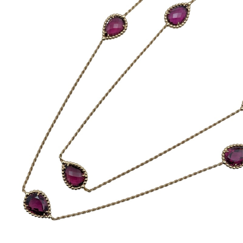 ブシュロン BOUCHERON セルパンボエムネックレス ピンクゴールド Au750 ガーネット ジュエリー