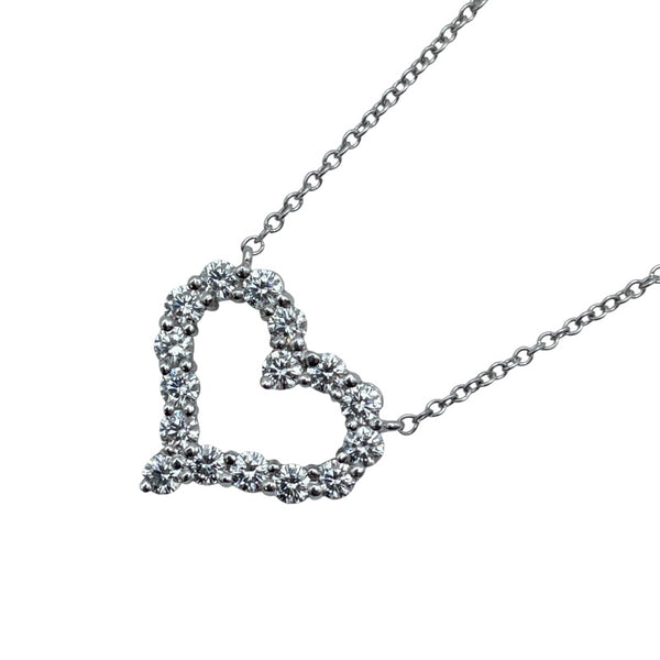 ティファニー TIFFANY＆CO センチメンタルハートネックレス プラチナ Pt950 ジュエリー