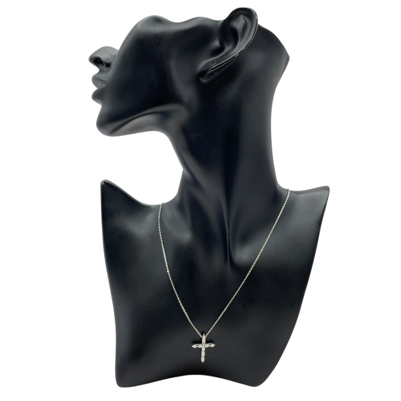 ブシュロン BOUCHERON ファセットクロスネックレス ホワイトゴールド 750 ジュエリー