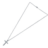 ブシュロン BOUCHERON ファセットクロスネックレス ホワイトゴールド 750 ジュエリー