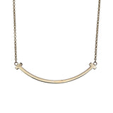 ティファニー TIFFANY＆CO Tスマイルネックレススモール ピンクゴールド Au750 ジュエリー