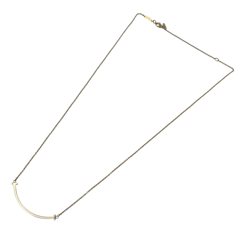 ティファニー TIFFANY＆CO Tスマイルネックレススモール ピンクゴールド Au750 ジュエリー