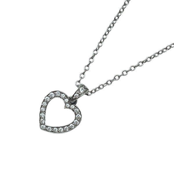 ティファニー TIFFANY＆CO ハートネックレス プラチナ Pt950 ジュエリー