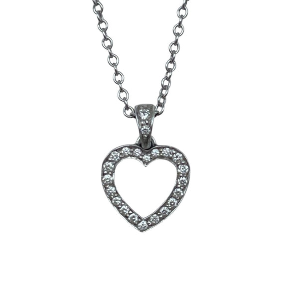 ティファニー TIFFANY＆CO ハートネックレス プラチナ Pt950 ジュエリー