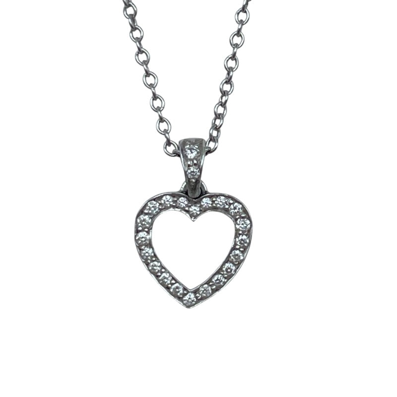ティファニー TIFFANY＆CO ハートネックレス プラチナ Pt950 ジュエリー