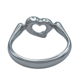 ティファニー TIFFANY＆CO オープンハートリング プラチナ Pt950 ジュエリー