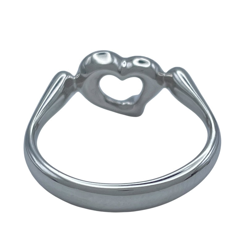 ティファニー TIFFANY＆CO オープンハートリング プラチナ Pt950 ジュエリー